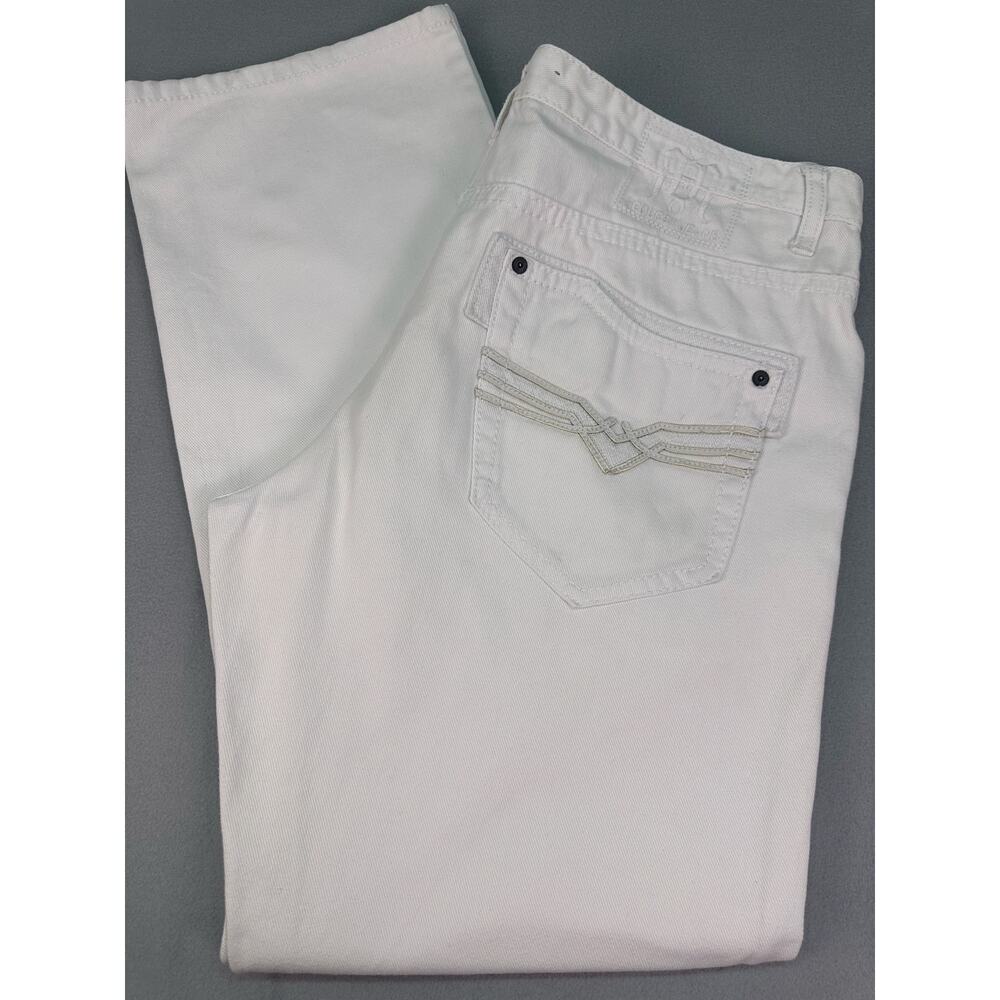 Request Jeans Crisp White Straight Leg Denim Pants Men’s Size 36x32 - Picture 15 of 15